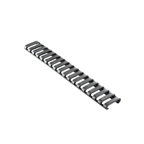 18-SLOT LOWPRO LADDER RAIL COVER - PICATINNY RAIL GUARD - ERGO GRIPS LOWPRO RAIL GUARD PICATINNY POLYMER BLACK 6"