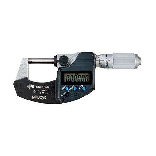 DIGIMATIC ELECTRONIC OUTSIDE MICROMETER - MITUTOYO 0-1"DIGITAL ELECTRONIC OUTSIDE MICROMETER W/FRICTION THIMBLE