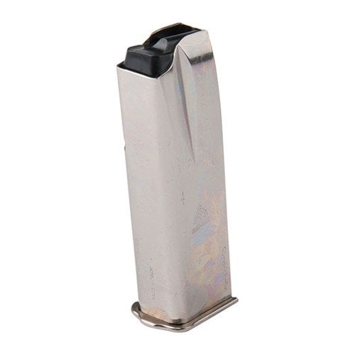 BROWNING HI-POWER 9MM MAGAZINES - MEC-GAR BROWNING HP 9MM NICKEL 15 RND.