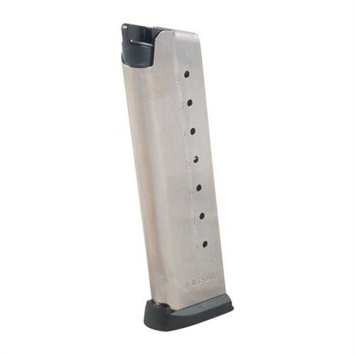 1911 45ACP MAGAZINES - MEC-GAR 1911 AUTO .45 ACP BRIGHT NICKEL 8 RND.