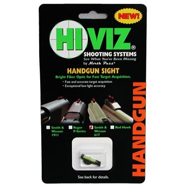 S&W REVOLVER FIBER OPTIC FRONT SIGHTS - HIVIZ SW617-G S&W REVOLVER FRONT SIGHT, GREEN