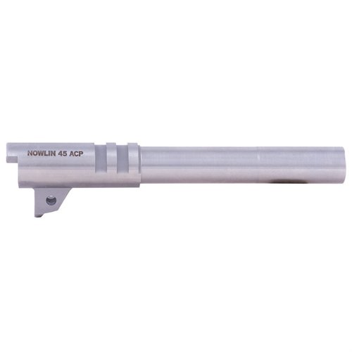 45ACP STAINLESS STEEL 1911 MATCH GUNSMITH BARREL 5" NON-RAMPED - NOWLIN PLAIN 5" BARREL, .45 ACP
