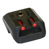 1911 FIBER OPTIC REAR SIGHTS - FIBER OPTIC LO-MOUNT REAR SIGHT, RED, FITS COLT 1911