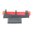NOVAK FIBER OPTIC FRONT SIGHT, RED, .180" HIGH, FITS COLT 1911