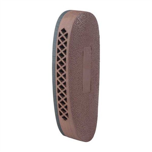 F325B DELUXE BLACK BASE FIELD RECOIL PAD - PACHMAYR 1.1" MEDIUM BROWN STIPPLE FACE