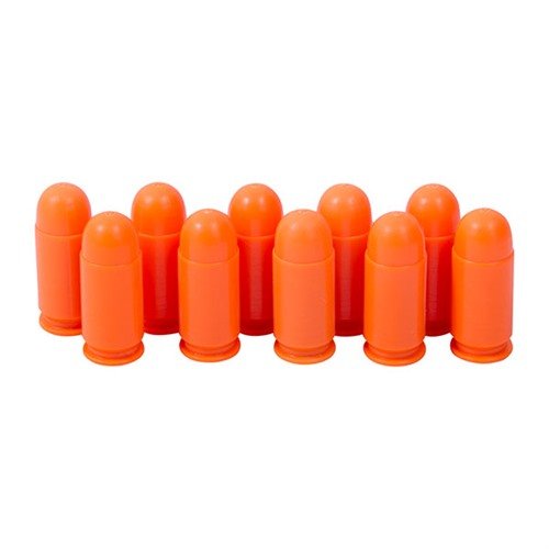 SAF-T-TRAINERS DUMMY ROUNDS - PRECISION GUN SPECIALTIES 9MM MAKAROV ORANGE DUMMY ROUNDS 10/PACK