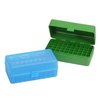 FLIP TOP RIFLE AMMO BOXES - FLIP TOP RIFLE AMMO BOX 219 ZIPPER-500 S&W 50 ROUND GREEN