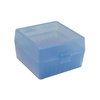 FLIP TOP RIFLE AMMO BOXES - FLIP TOP RIFLE AMMO BOX 223-RUGER 6X47 100 ROUND BLUE