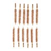 Dozen Pack Bronze Rifle Brushes - BRONZE RIFLE BORE BRUSH, 375 CALIBER, 8-32M, 12 PACK