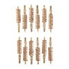 Dozen Pack Bronze Pistol Brushes - BRONZE PISTOL BRUSH, 9MM/38/357 CALIBER, 8-32M, 12 PACK
