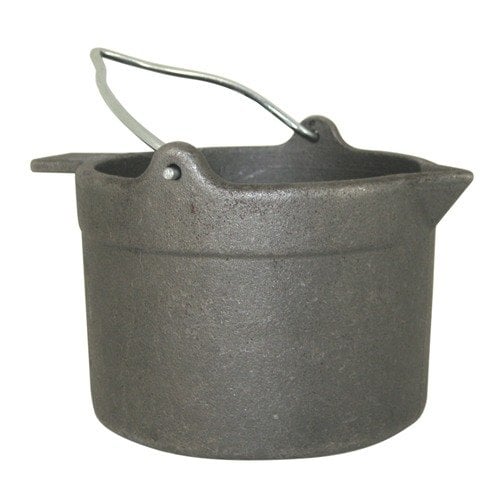 10 LB. CAST IRON LEAD POT - LYMAN 10 LB CAST IRON LEAD POT