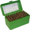 FLIP TOP RIFLE AMMO BOXES - FLIP TOP RIFLE AMMO BOX 26 NOSLER-10.75X68 MAUSER 50 RND GRN