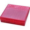 FLIP TOP PISTOL AMMO BOXES - FLIP TOP PISTOL AMMO BOX 38 SPL-357 MAGNUM 100 ROUND RED