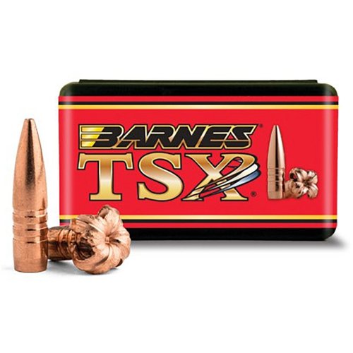 TIPPED TSX® 35 CAL (.358") POLYMER TIP FLAT BASE RIFLE BULLETS - BARNES BULLETS 35 CALIBER (0.358") 180GR TTSX FLAT BASE 50/BOX
