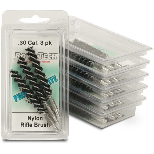 PROOF POSITIVE NYLON BORE BRUSHES - BORE TECH 17 CALIBER NYLON BORE BRUSH 3/PACK