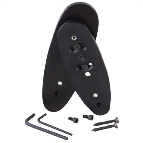 SHOTGUN BUTT PLATE STOCK ADAPTER - JONES BUTT PLATE STOCK ADJUSTER BLACK ALUMINUM