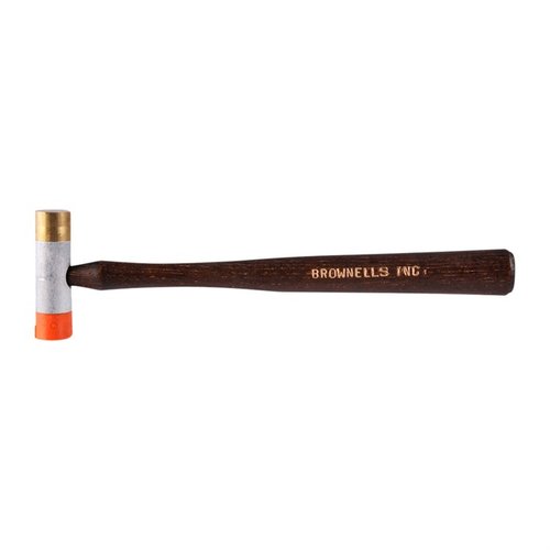 3/4" PLASTIC/BRASS HAMMER - BROWNELLS HAMMER, BRASS/PLASTIC, 3/4"