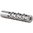 SHREWD #01 MUZZLE BRAKE 22 CALIBER 7/16-28 CHROME MOLY SILVER