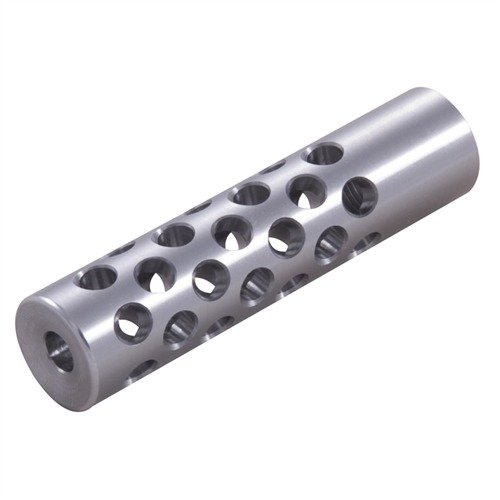 #2 MUZZLE BRAKE 22 CALIBER - SHREWD #2 MUZZLE BRAKE 22 CALIBER 1/2-28 CHROME MOLY SILVER