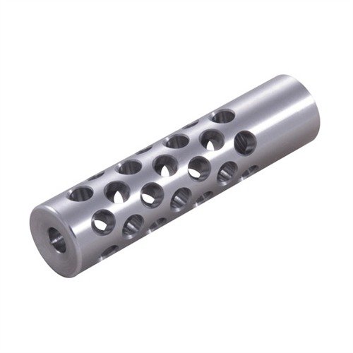 #3 MUZZLE BRAKE 22 CALIBER - SHREWD #3 MUZZLE BRAKE 22 CALIBER 5/8-24 CHROME MOLY SILVER