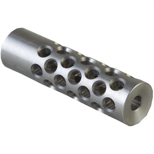 #2 MUZZLE BRAKE 22 CALIBER - SHREWD #2 MUZZLE BRAKE 22 CALIBER 9/16-24 SS SILVER