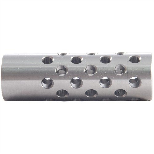 #3 MUZZLE BRAKE 22 CALIBER - SHREWD #3 MUZZLE BRAKE 22 CALIBER 9/16-24 SS SILVER
