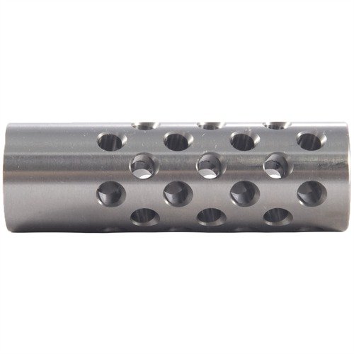 #3 MUZZLE BRAKE 22 CALIBER - SHREWD #3 MUZZLE BRAKE 22 CALIBER 5/8-24 SS SILVER