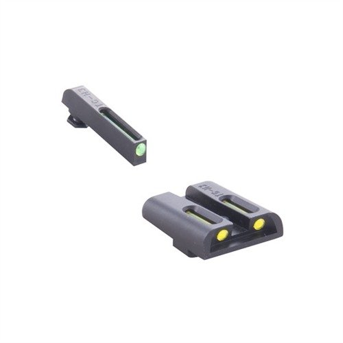 TRITIUM FIBER OPTIC (TFO) SIGHT SETS FOR GLOCK® - TRUGLO T.F.O. GREEN FRT/YELL REAR GLOCK 17,17L,19,22,23,24