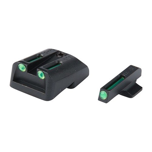1911 TRITIUM FIBER OPTIC (TFO) SIGHT SETS - TRUGLO T.F.O. BRITE-SITE FITS 1911 GOVT 45 GREEN/GREEN