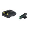 1911 TRITIUM FIBER OPTIC (TFO) SIGHT SETS - T.F.O. BRITE-SITE FITS 1911 GOVT 45 GREEN/YELLOW