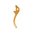 BERETTA USA TRIGGER, RH 680, GOLD PLATED, LOWER
