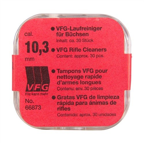 WEAPONS CARE SYSTEM PELLETS - VFG 10MM-40 CALIBER FELT PELLETS 30/BAG