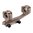 WARNE MFG. COMPANY 34MM ULTRA HIGH (1.435") 0 MOA MOUNT, DARK EARTH
