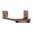 WARNE MFG. COMPANY 34MM ULTRA HIGH (1.435") 0 MOA MOUNT, DARK EARTH
