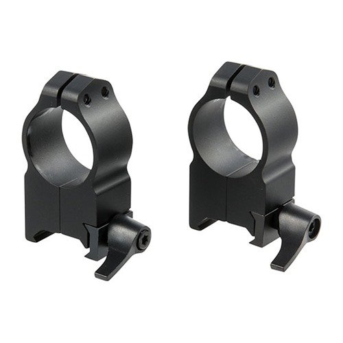 MAXIMA QUICK DETACH RINGS - WARNE MFG. COMPANY 1" EXTRA HIGH (0.65") QD RINGS BLACK