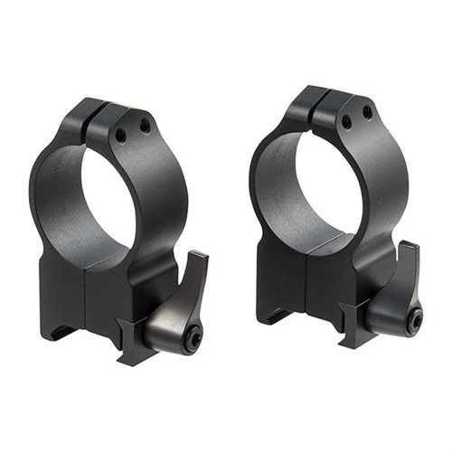 MAXIMA QUICK DETACH RINGS - WARNE MFG. COMPANY 30MM EXTRA HIGH (0.65") QD RINGS BLACK