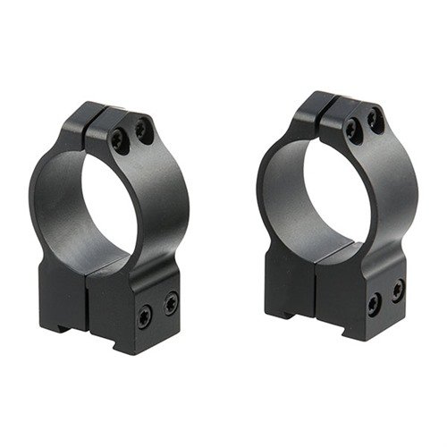 MAXIMA TIKKA RINGS - WARNE MFG. COMPANY 30MM HIGH MATTE BLACK TIKKA RINGS