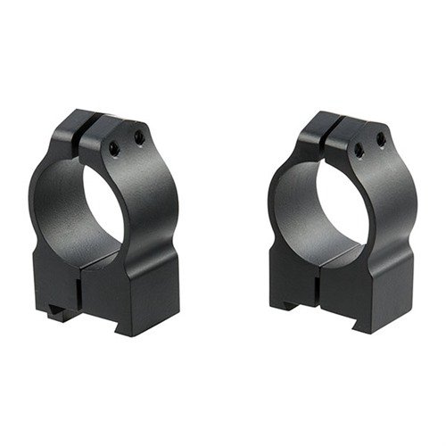 MAXIMA GROOVED RECEIVER CZ RINGS - WARNE MFG. COMPANY 1" MEDIUM (0.925") 19MM DOVETAIL RINGS, BLACK