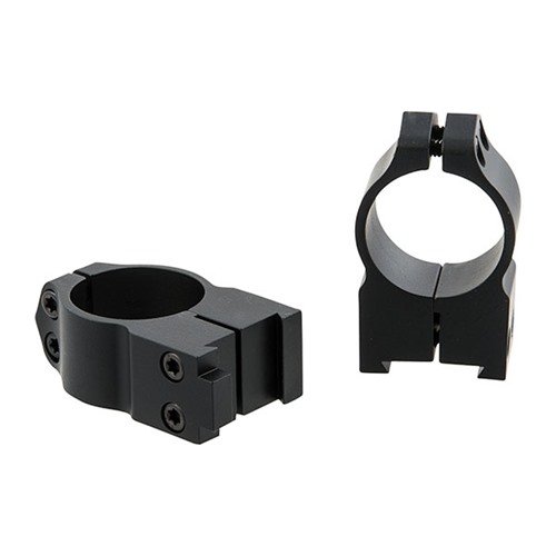 MAXIMA GROOVED RECEIVER CZ RINGS - WARNE MFG. COMPANY 1" HIGH (1.035") 19MM DOVETAIL RINGS, BLACK