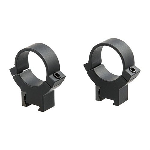 7.3/22 RINGS - WARNE MFG. COMPANY 1" HIGH (1.025") DOVETAIL RINGS, BLACK