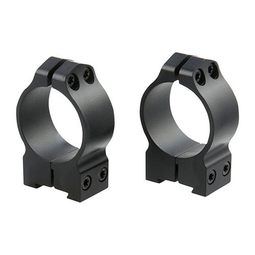 MAXIMA GROOVED RECEIVER CZ RINGS - WARNE MFG. COMPANY 30MM MEDIUM (1.015") 16MM DOVETAIL RINGS, BLACK