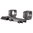 WARNE MFG. COMPANY 30MM ULTRA HIGH (1.435") 0 MOA MOUNT, BLACK