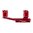 WARNE MFG. COMPANY 30MM ULTRA HIGH (1.435") 0 MOA MOUNT, RED