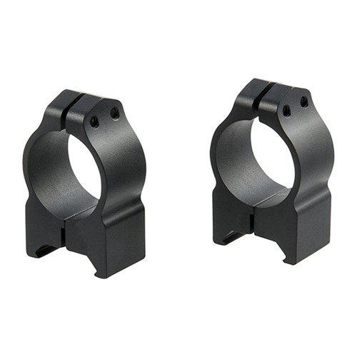 MAXIMA FIXED RINGS - WARNE MFG. COMPANY 1" MEDIUM (0.875") FIXED RINGS, BLACK
