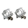 QUAD LOCK RINGS - 1" HIGH, SILVER