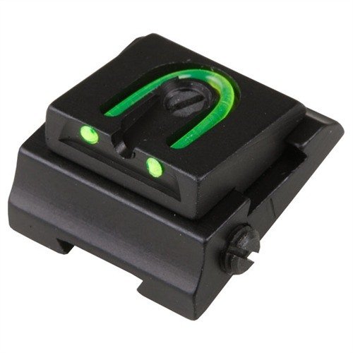RIFLE 1/4" WGOS REAR SIGHT - WILLIAMS GUN SIGHT RIFLE ADJUSTABLE FIBER OPTIC 1/4" WGOS REAR SIGHT GREEN