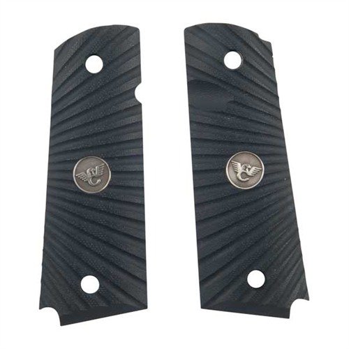 1911 G10 GRIPS - WILSON COMBAT FULLSIZE, BLK G10, STARBURST GRIPS