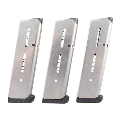 47D SERIES 45 ACP MAGAZINES FOR 1911 FULL SIZE - WILSON COMBAT 47D SERIES MAG .45 ACP 8RD 1911FS STAINLESS STEEL 3/PACK